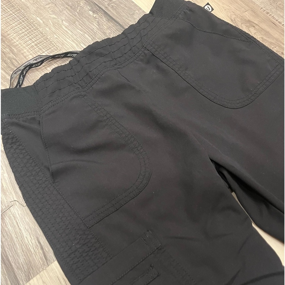 Black Scrub Pants With Drawstring Medium